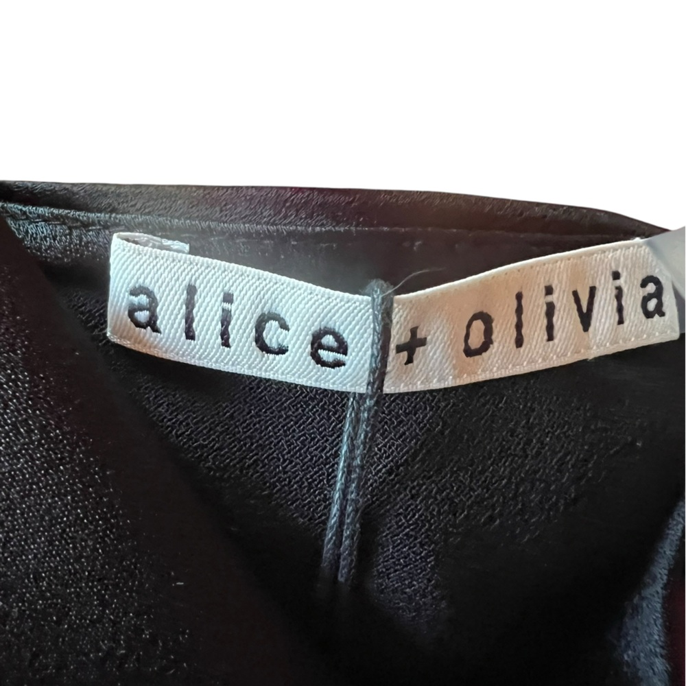 Alice + Olivia Elegant Black Camisole with Gold Chains ew with tag - Picture 3 of 7